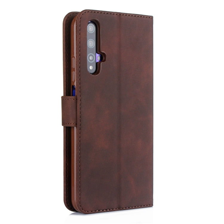 For Huawei Honor 20 Pro Diaobaolee Pure Fresh Texture Horizontal Flip Leather Case, with Holder & Card Slot & Wallet & Photo Frame