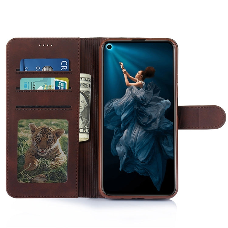 For Huawei Honor 20 Pro Diaobaolee Pure Fresh Texture Horizontal Flip Leather Case, with Holder & Card Slot & Wallet & Photo Frame