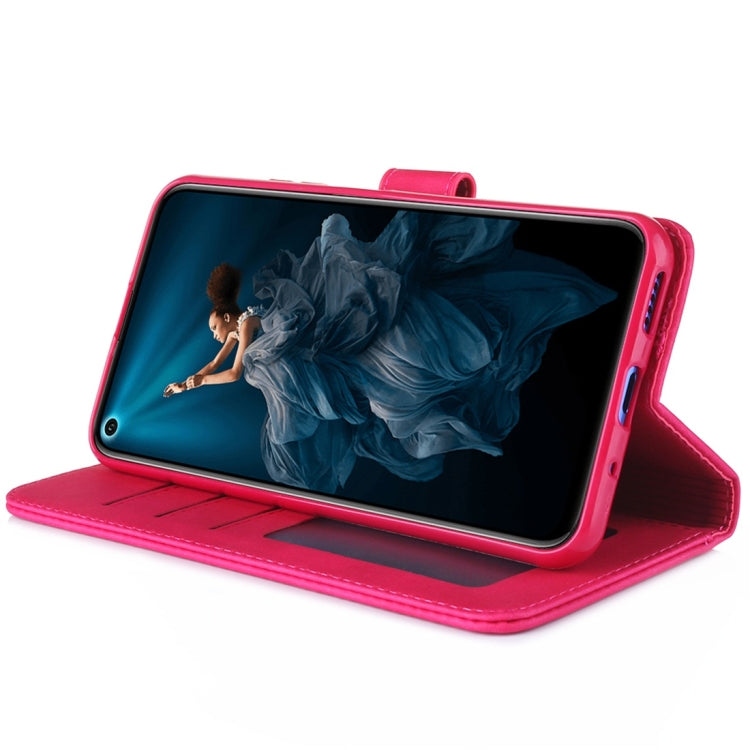 For Huawei Honor 20 Pro Diaobaolee Pure Fresh Texture Horizontal Flip Leather Case, with Holder & Card Slot & Wallet & Photo Frame