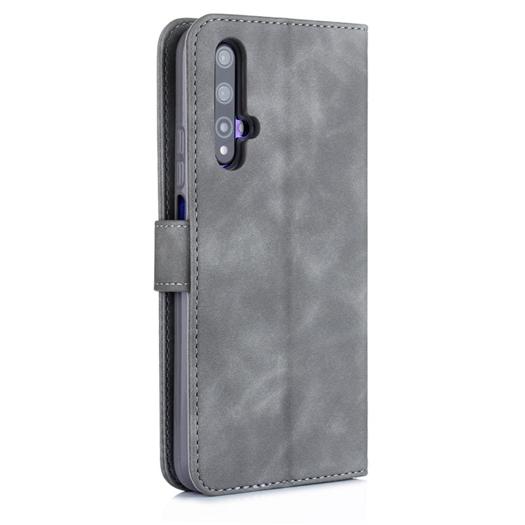 For Huawei Honor 20 Pro Diaobaolee Pure Fresh Texture Horizontal Flip Leather Case, with Holder & Card Slot & Wallet & Photo Frame
