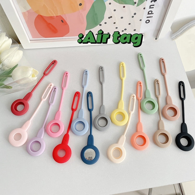 Anti-scratch Shockproof Silicone Protective Cover Case with Hook Loop For AirTag