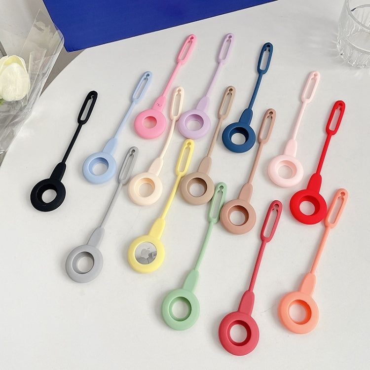 Anti-scratch Shockproof Silicone Protective Cover Case with Hook Loop For AirTag