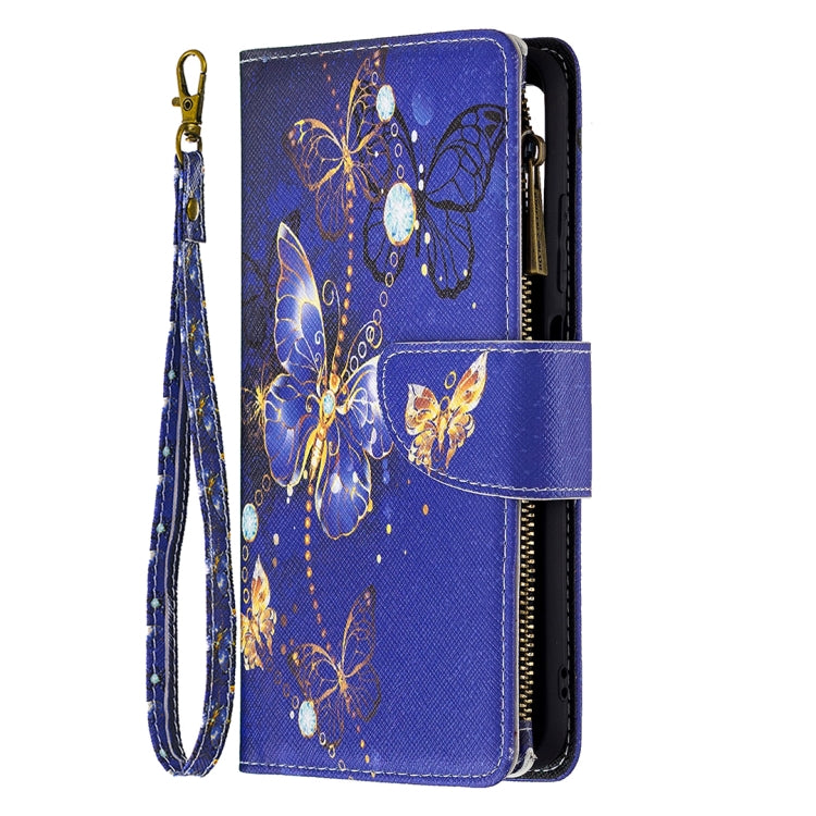 For Xiaomi Poco M3 Pro / Redmi Note 10 5G Colored Drawing Pattern Zipper Horizontal Flip Leather Case with Holder & Card Slots & Wallet