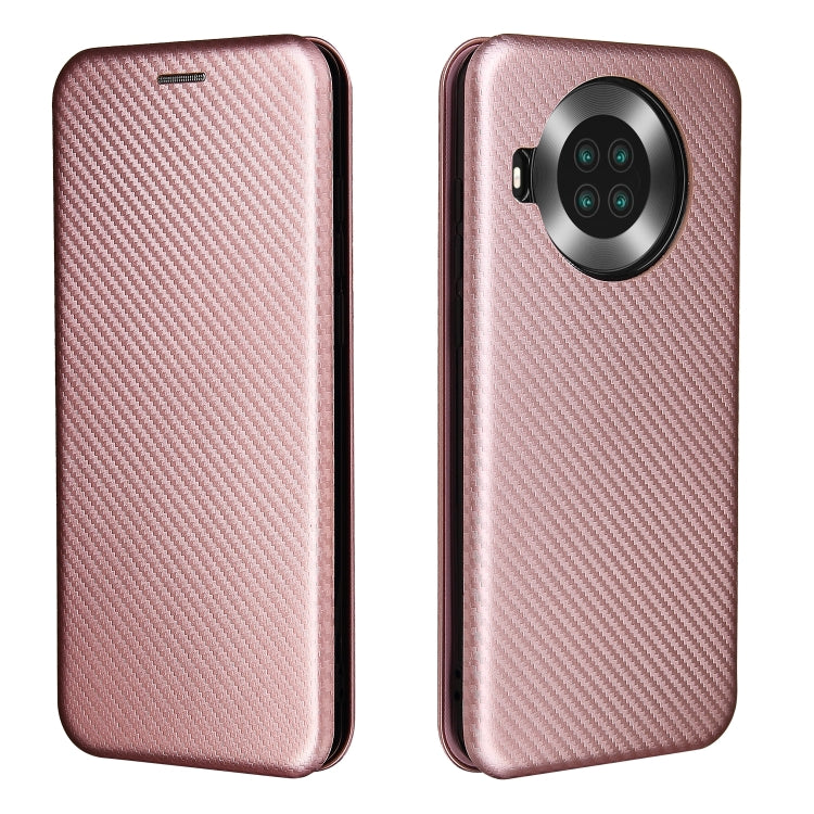 For Cubot Note 20 Carbon Fiber Texture Horizontal Flip TPU + PC + PU Leather Case with Card Slot