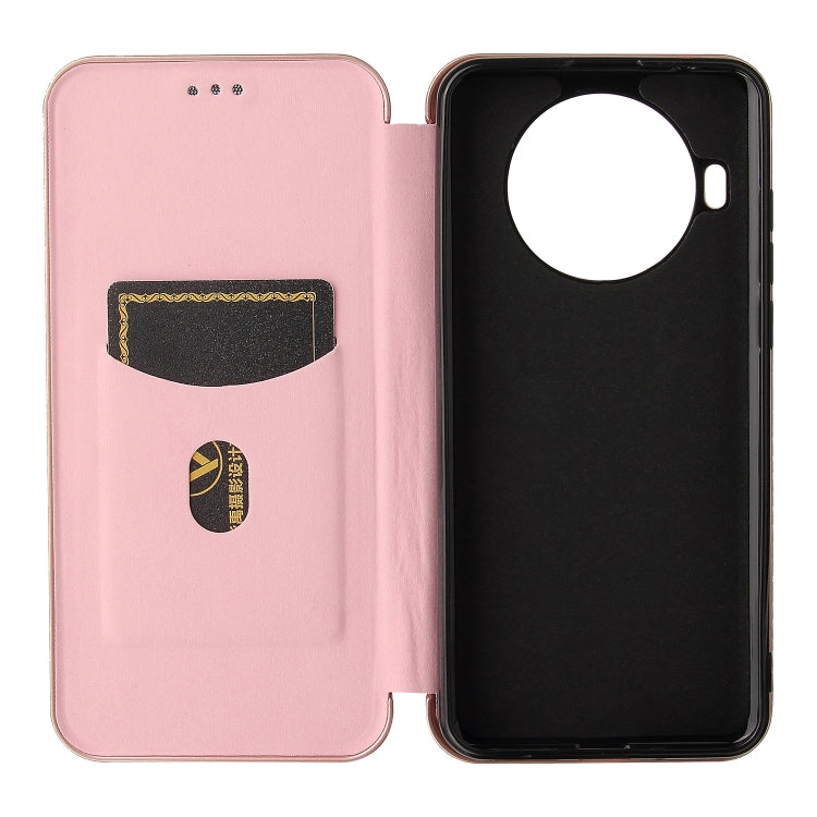 For Cubot Note 20 Carbon Fiber Texture Horizontal Flip TPU + PC + PU Leather Case with Card Slot