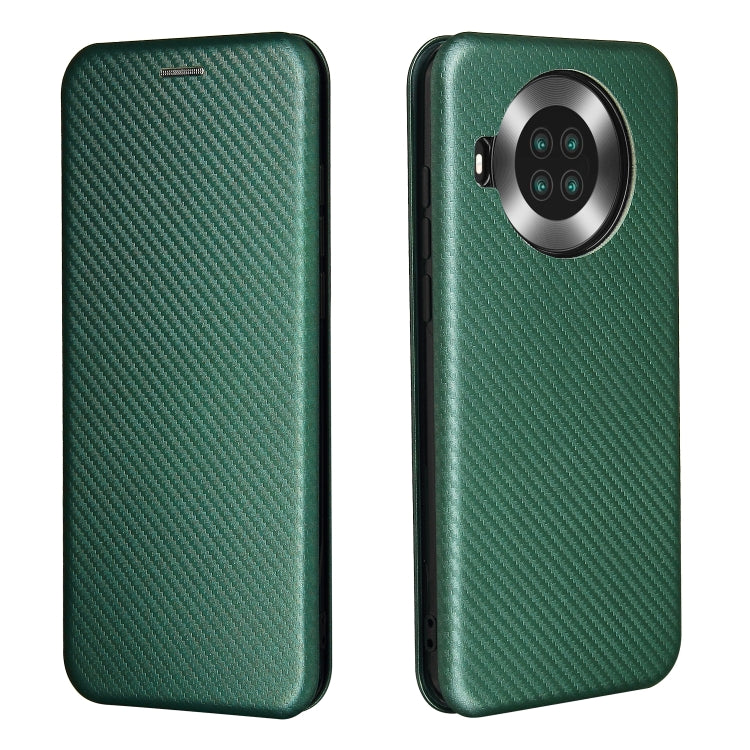 For Cubot Note 20 Carbon Fiber Texture Horizontal Flip TPU + PC + PU Leather Case with Card Slot