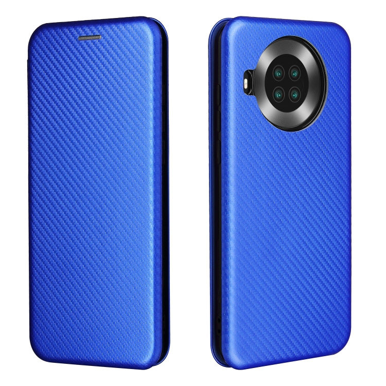 For Cubot Note 20 Carbon Fiber Texture Horizontal Flip TPU + PC + PU Leather Case with Card Slot
