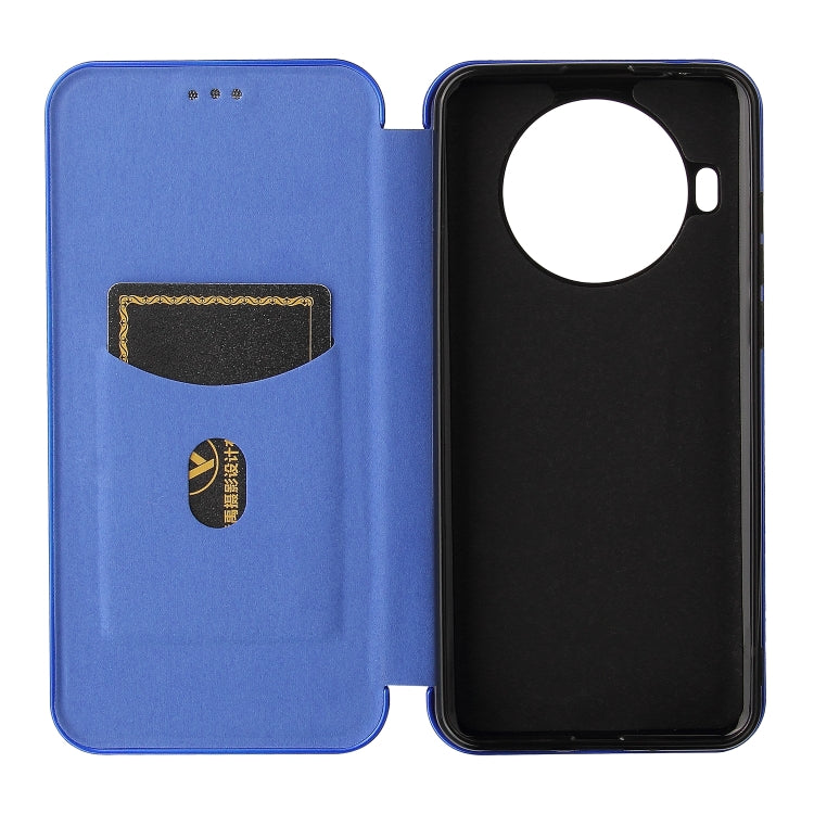 For Cubot Note 20 Carbon Fiber Texture Horizontal Flip TPU + PC + PU Leather Case with Card Slot
