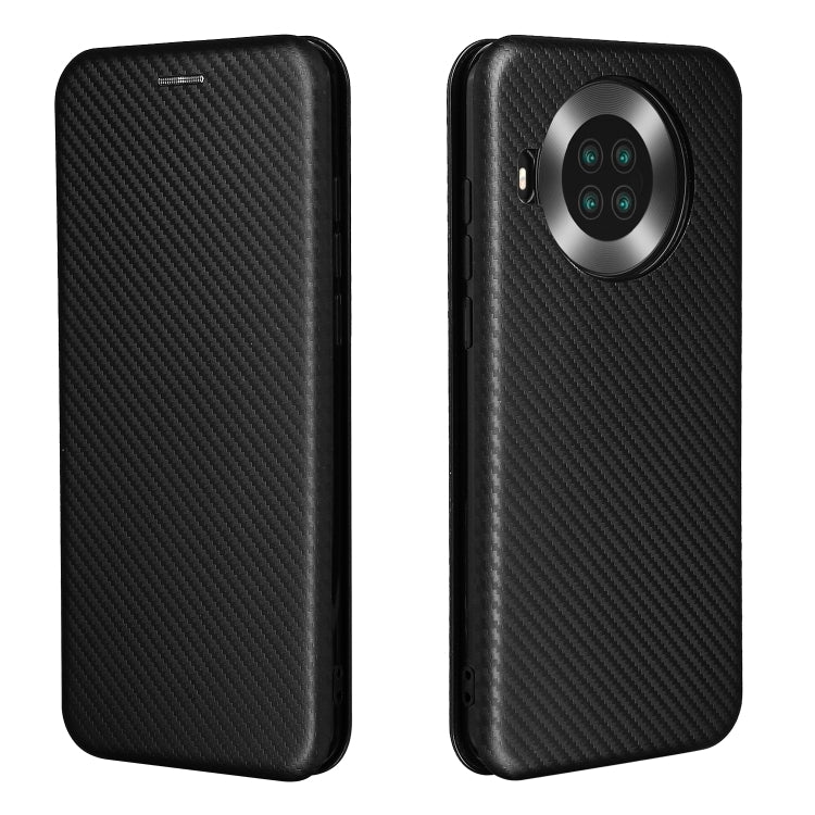 For Cubot Note 20 Carbon Fiber Texture Horizontal Flip TPU + PC + PU Leather Case with Card Slot