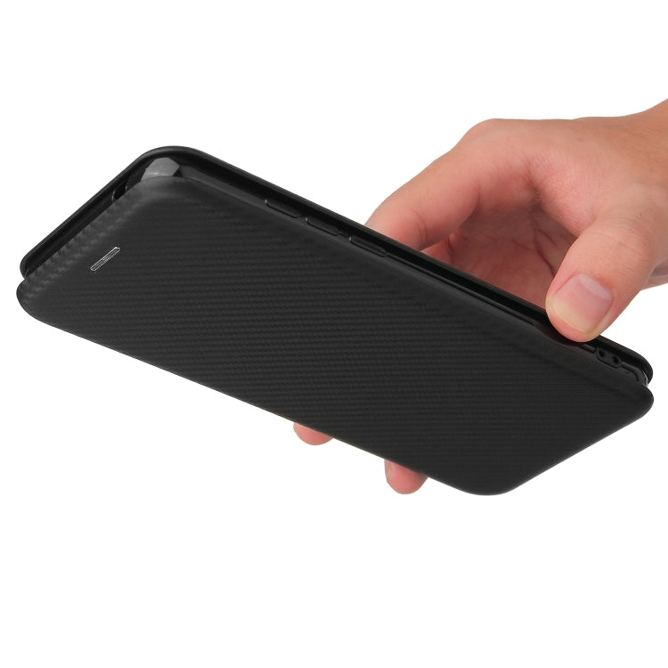For Cubot Note 20 Carbon Fiber Texture Horizontal Flip TPU + PC + PU Leather Case with Card Slot
