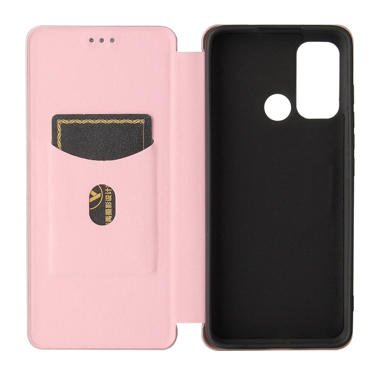 For Motorola Moto G60 / G40 Fusion Carbon Fiber Texture Horizontal Flip TPU + PC + PU Leather Case with Card Slot