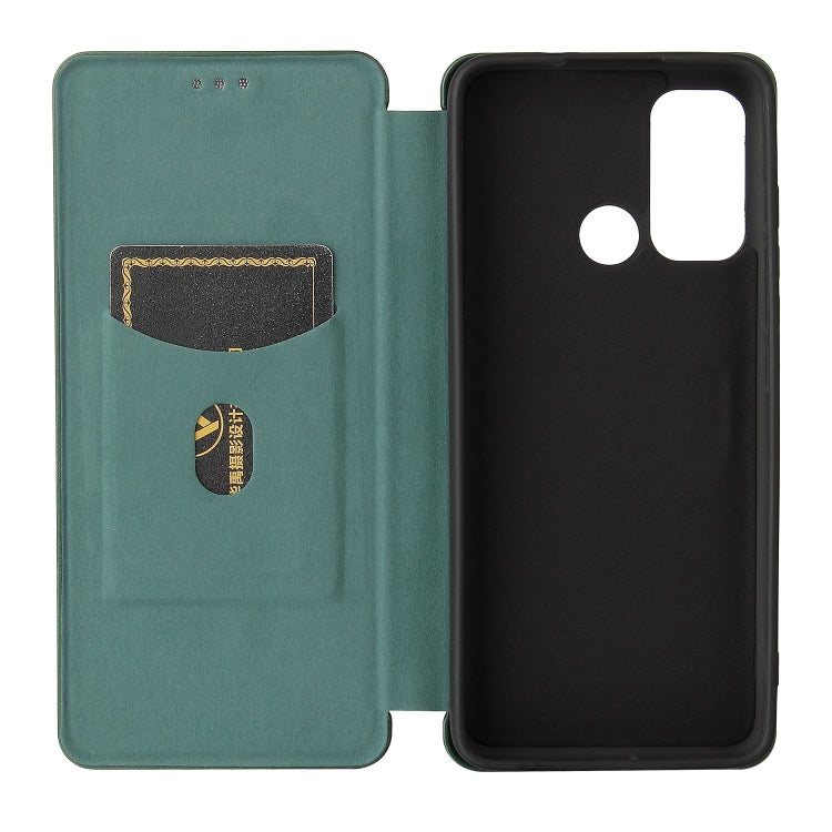 For Motorola Moto G60 / G40 Fusion Carbon Fiber Texture Horizontal Flip TPU + PC + PU Leather Case with Card Slot