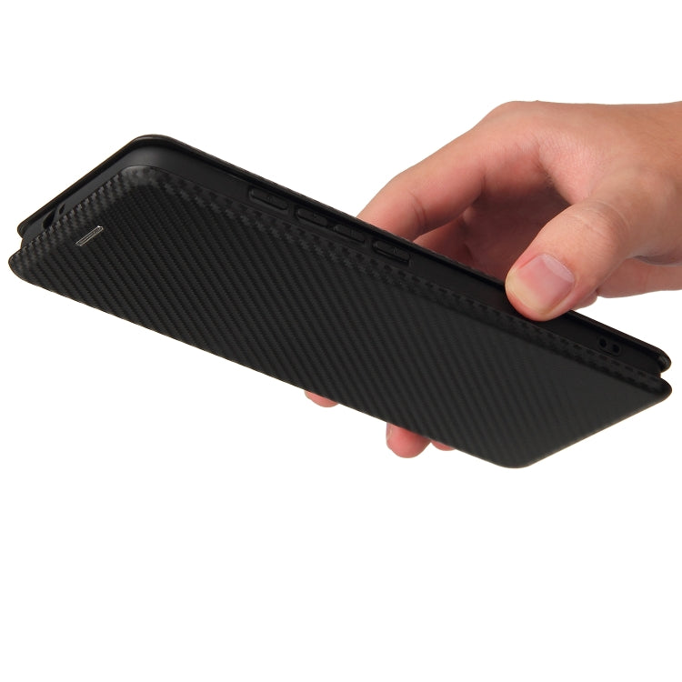 For Motorola Moto G60 / G40 Fusion Carbon Fiber Texture Horizontal Flip TPU + PC + PU Leather Case with Card Slot