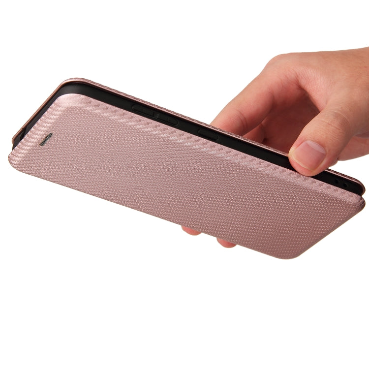 For Nokia 1.4 Carbon Fiber Texture Horizontal Flip TPU + PC + PU Leather Case with Card Slot