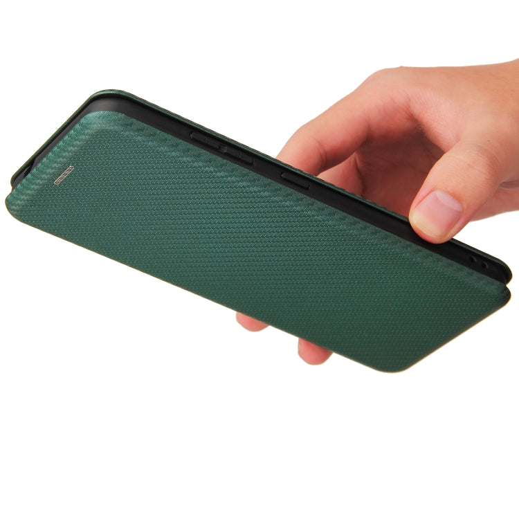 For Nokia 1.4 Carbon Fiber Texture Horizontal Flip TPU + PC + PU Leather Case with Card Slot