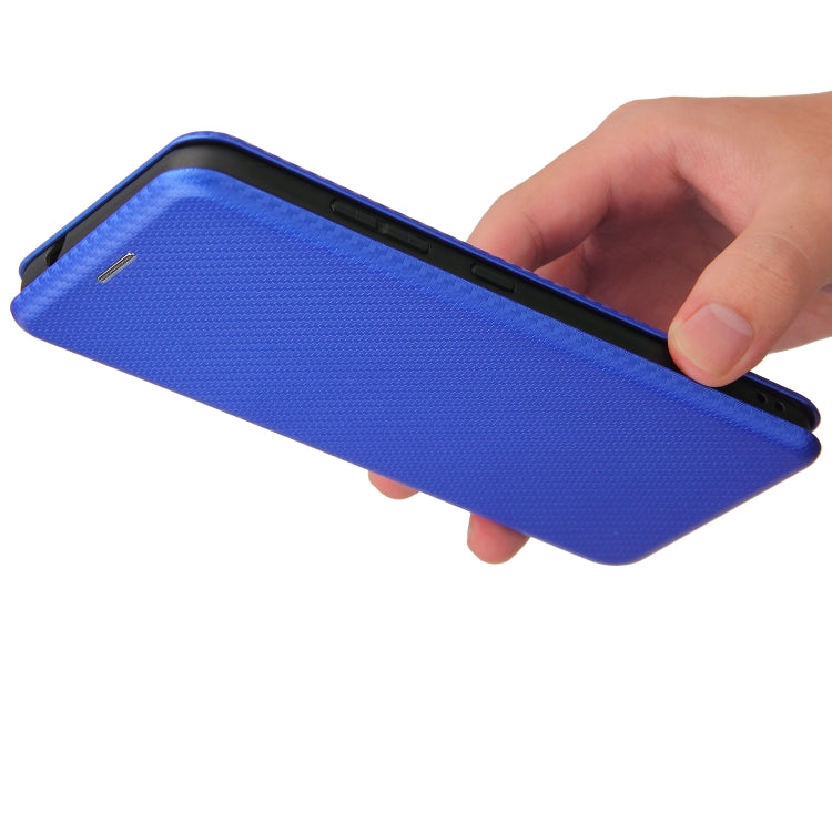 For Nokia 1.4 Carbon Fiber Texture Horizontal Flip TPU + PC + PU Leather Case with Card Slot