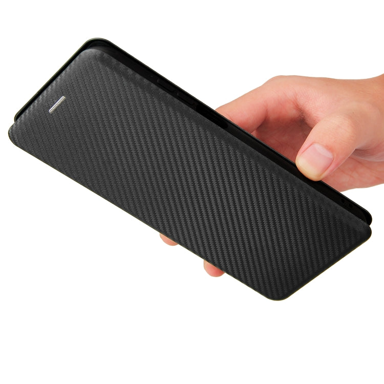 For Nokia X10 Carbon Fiber Texture Horizontal Flip TPU + PC + PU Leather Case with Card Slot