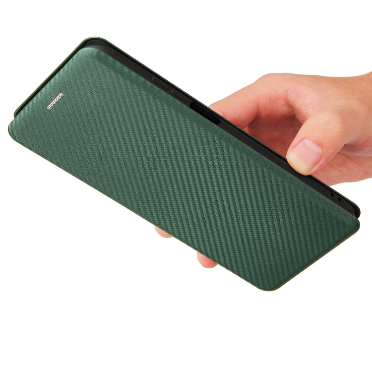 For Nokia X20 Carbon Fiber Texture Horizontal Flip TPU + PC + PU Leather Case with Card Slot