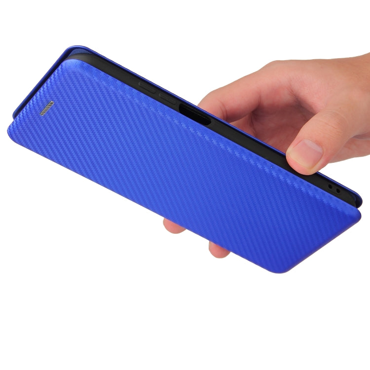 For Nokia X20 Carbon Fiber Texture Horizontal Flip TPU + PC + PU Leather Case with Card Slot