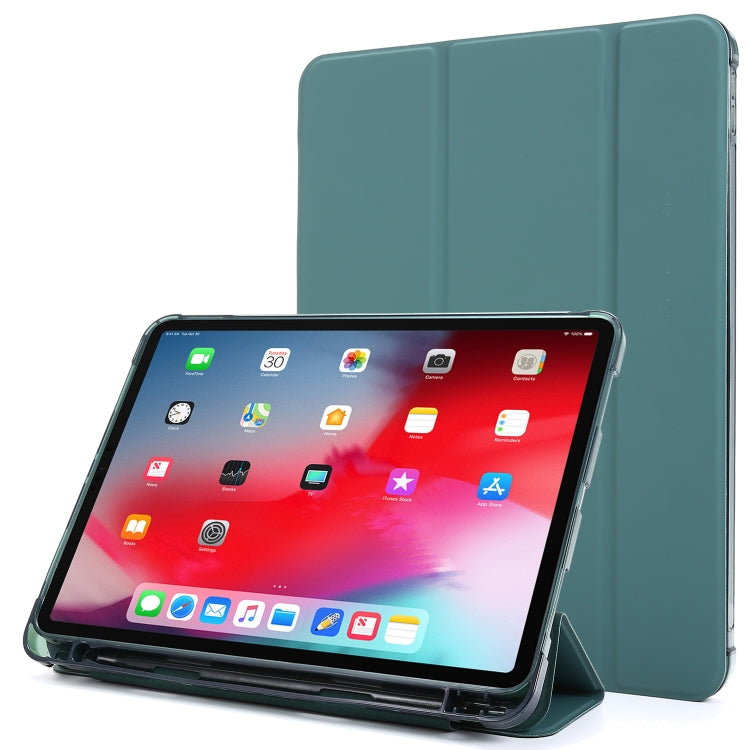 For iPad Pro 11 2022 / 2021 Multi-folding Horizontal Flip PU Leather + Shockproof Airbag TPU Tablet Case with Holder & Pen Slot & Wake-up / Sleep Function