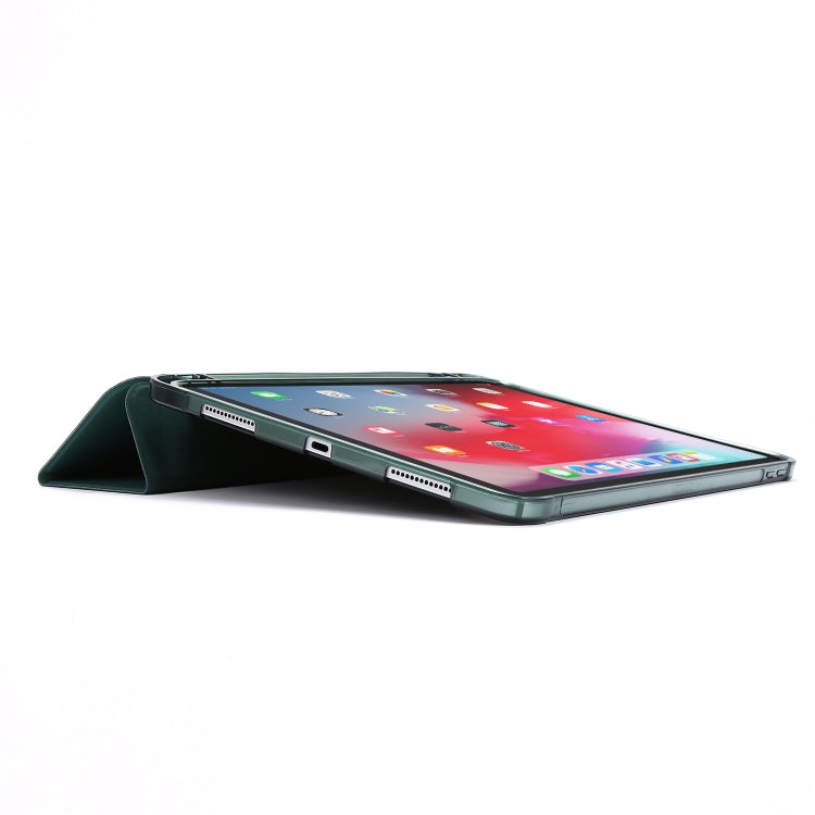 For iPad Pro 11 2022 / 2021 Multi-folding Horizontal Flip PU Leather + Shockproof Airbag TPU Tablet Case with Holder & Pen Slot & Wake-up / Sleep Function