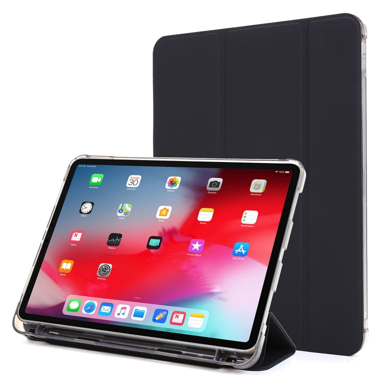 For iPad Pro 11 2022 / 2021 Multi-folding Horizontal Flip PU Leather + Shockproof Airbag TPU Tablet Case with Holder & Pen Slot & Wake-up / Sleep Function