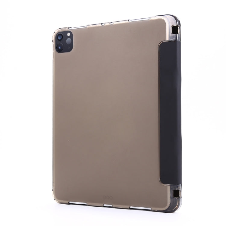 For iPad Pro 11 2022 / 2021 Multi-folding Horizontal Flip PU Leather + Shockproof Airbag TPU Tablet Case with Holder & Pen Slot & Wake-up / Sleep Function
