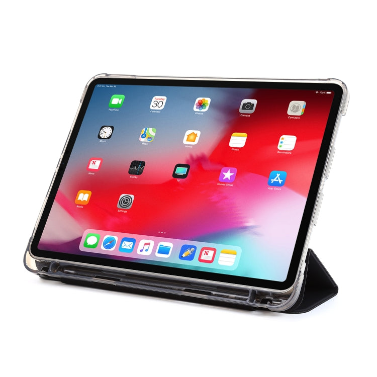 For iPad Pro 11 2022 / 2021 Multi-folding Horizontal Flip PU Leather + Shockproof Airbag TPU Tablet Case with Holder & Pen Slot & Wake-up / Sleep Function