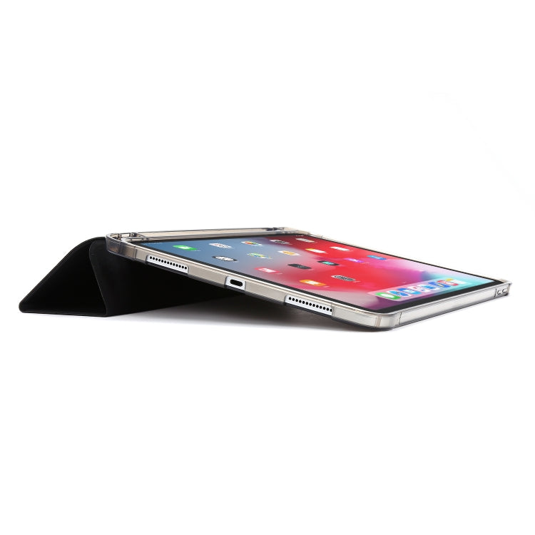 For iPad Pro 11 2022 / 2021 Multi-folding Horizontal Flip PU Leather + Shockproof Airbag TPU Tablet Case with Holder & Pen Slot & Wake-up / Sleep Function