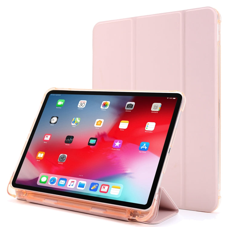 For iPad Pro 11 2022 / 2021 Multi-folding Horizontal Flip PU Leather + Shockproof Airbag TPU Tablet Case with Holder & Pen Slot & Wake-up / Sleep Function