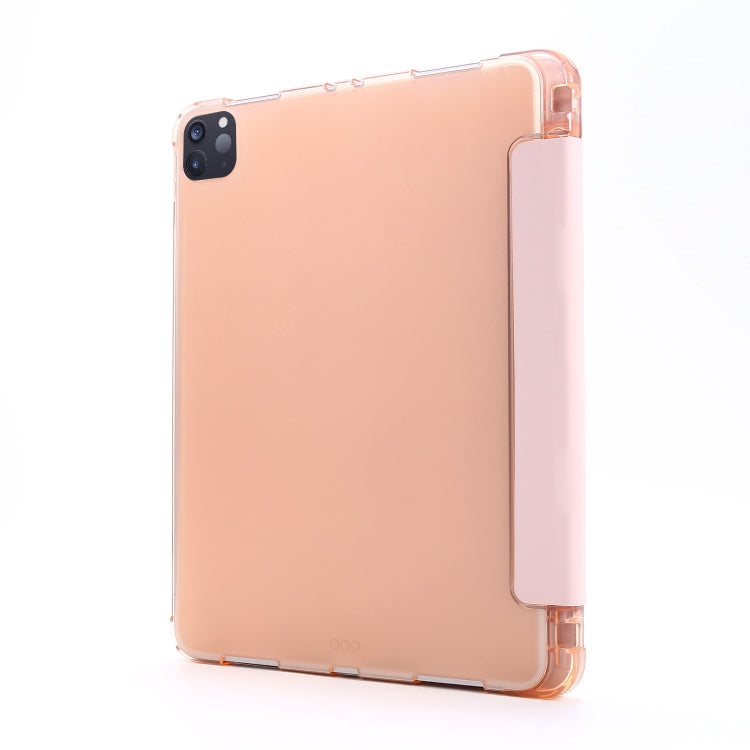 For iPad Pro 11 2022 / 2021 Multi-folding Horizontal Flip PU Leather + Shockproof Airbag TPU Tablet Case with Holder & Pen Slot & Wake-up / Sleep Function