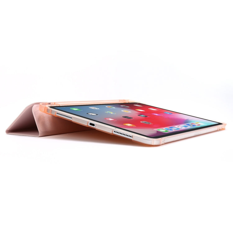 For iPad Pro 11 2022 / 2021 Multi-folding Horizontal Flip PU Leather + Shockproof Airbag TPU Tablet Case with Holder & Pen Slot & Wake-up / Sleep Function