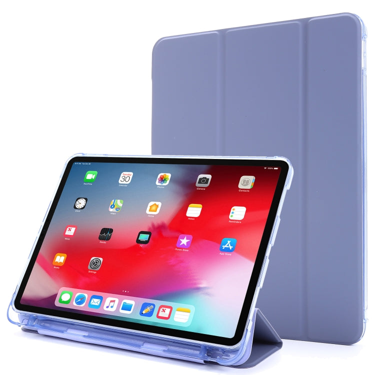 For iPad Pro 11 2022 / 2021 Multi-folding Horizontal Flip PU Leather + Shockproof Airbag TPU Tablet Case with Holder & Pen Slot & Wake-up / Sleep Function