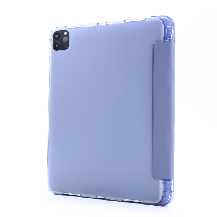 For iPad Pro 11 2022 / 2021 Multi-folding Horizontal Flip PU Leather + Shockproof Airbag TPU Tablet Case with Holder & Pen Slot & Wake-up / Sleep Function