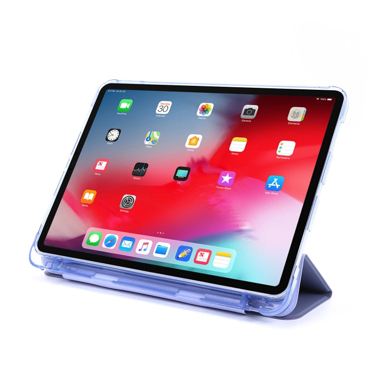 For iPad Pro 11 2022 / 2021 Multi-folding Horizontal Flip PU Leather + Shockproof Airbag TPU Tablet Case with Holder & Pen Slot & Wake-up / Sleep Function