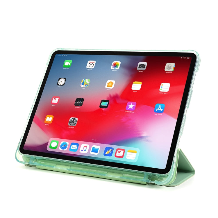 For iPad Pro 11 2022 / 2021 Multi-folding Horizontal Flip PU Leather + Shockproof Airbag TPU Tablet Case with Holder & Pen Slot & Wake-up / Sleep Function
