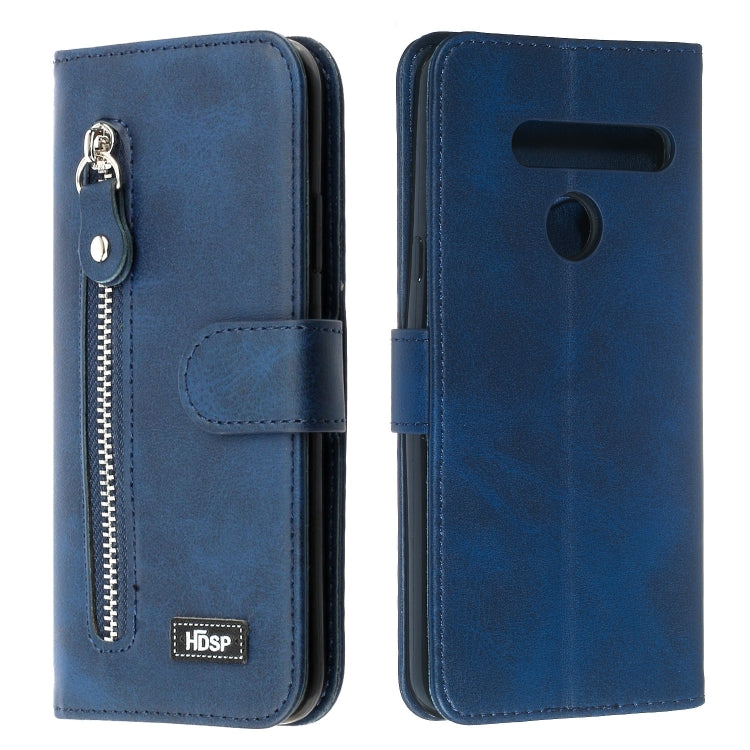 For LG G8s ThinQ Zipper Horizontal Flip Leather Case with Wallet & Holder & Card Slots