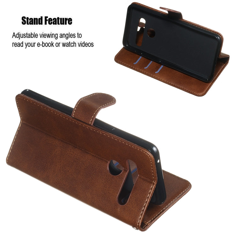 For LG G8s ThinQ Zipper Horizontal Flip Leather Case with Wallet & Holder & Card Slots