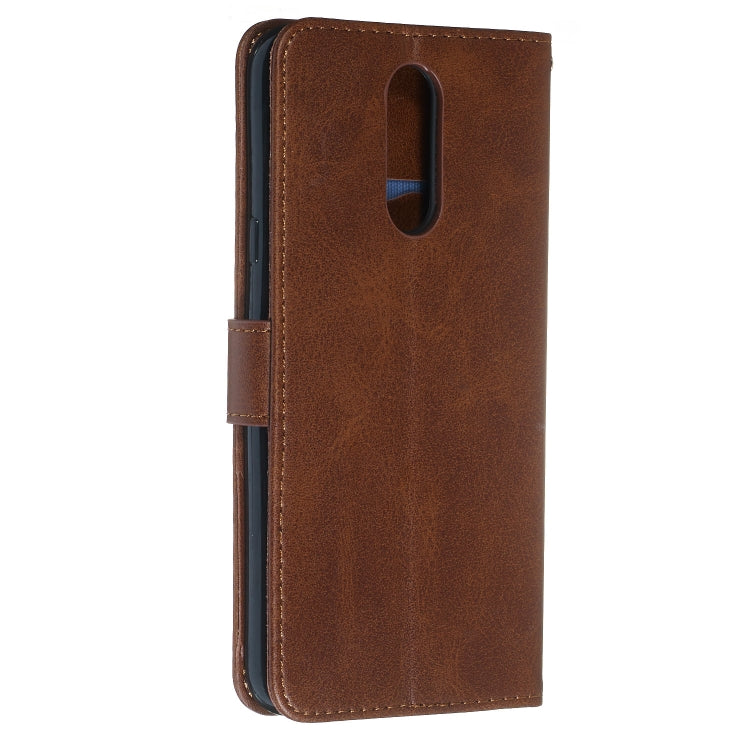 For LG K40 / K12 Plus Zipper Horizontal Flip Leather Case with Wallet & Holder & Card Slots