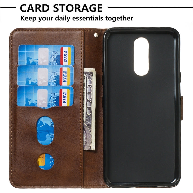 For LG K40 / K12 Plus Zipper Horizontal Flip Leather Case with Wallet & Holder & Card Slots