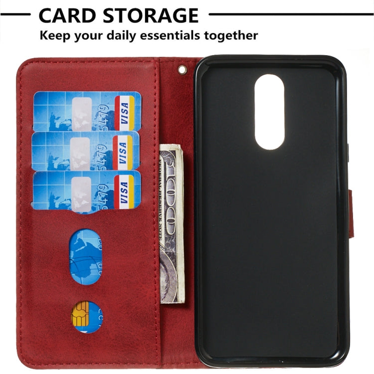 For LG K40 / K12 Plus Zipper Horizontal Flip Leather Case with Wallet & Holder & Card Slots