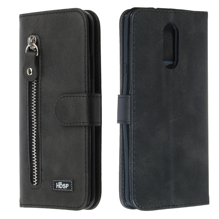 For LG Q Stylo 4 / Q8 (2018) Zipper Horizontal Flip Leather Case with Wallet & Holder & Card Slots