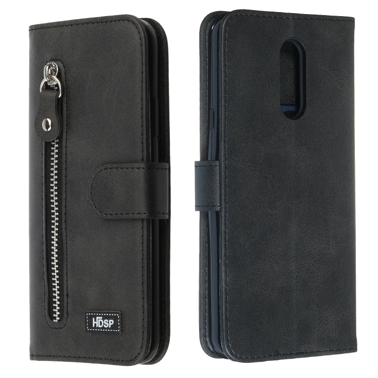 For LG Q Stylo 5 Zipper Horizontal Flip Leather Case with Wallet & Holder & Card Slots