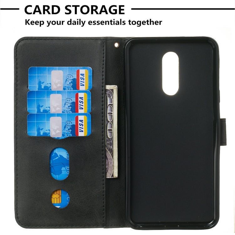 For LG Q Stylo 5 Zipper Horizontal Flip Leather Case with Wallet & Holder & Card Slots