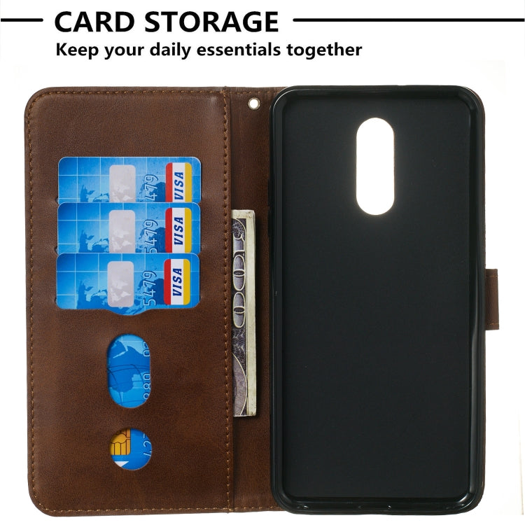 For LG Q Stylo 5 Zipper Horizontal Flip Leather Case with Wallet & Holder & Card Slots