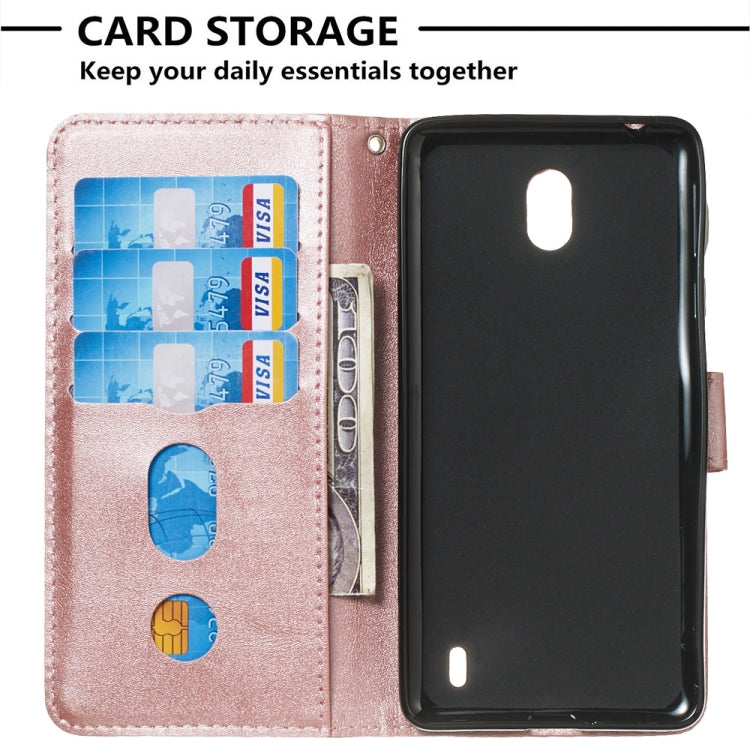 For Nokia 1 Plus Zipper Horizontal Flip Leather Case with Wallet & Holder & Card Slots
