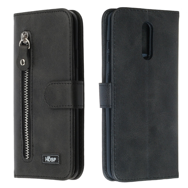 For Nokia 3.2 Zipper Horizontal Flip Leather Case with Wallet & Holder & Card Slots