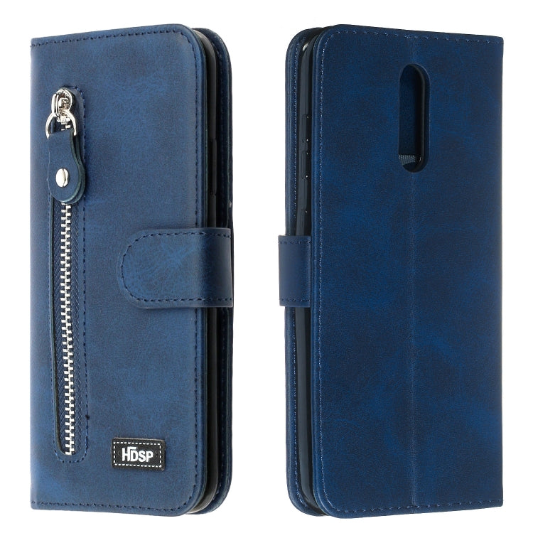 For Nokia 3.2 Zipper Horizontal Flip Leather Case with Wallet & Holder & Card Slots