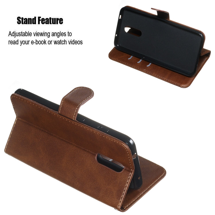 For Nokia 3.2 Zipper Horizontal Flip Leather Case with Wallet & Holder & Card Slots