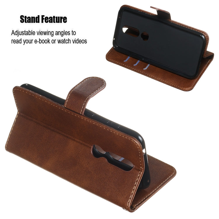 For Nokia 4.2 Zipper Horizontal Flip Leather Case with Wallet & Holder & Card Slots